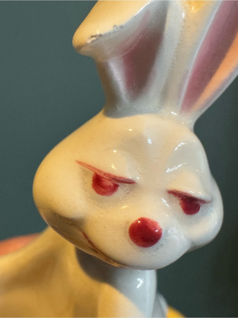 Vintage NORCREST Small Rabbit Hare on Turtle Tortoise Ceramic anthropomorphic - Picture 7 of 11